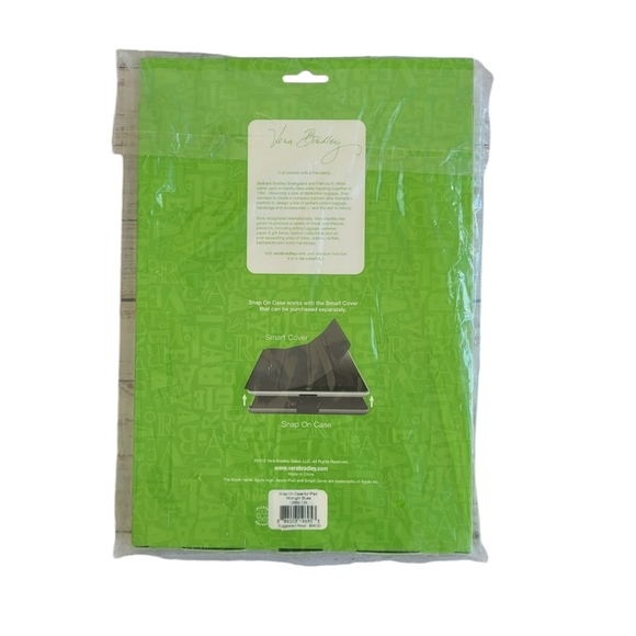 VERA BRADLEY Midnight Blues Floral Snap On Case For iPad 2 & 3 One Size - Picture 11 of 11